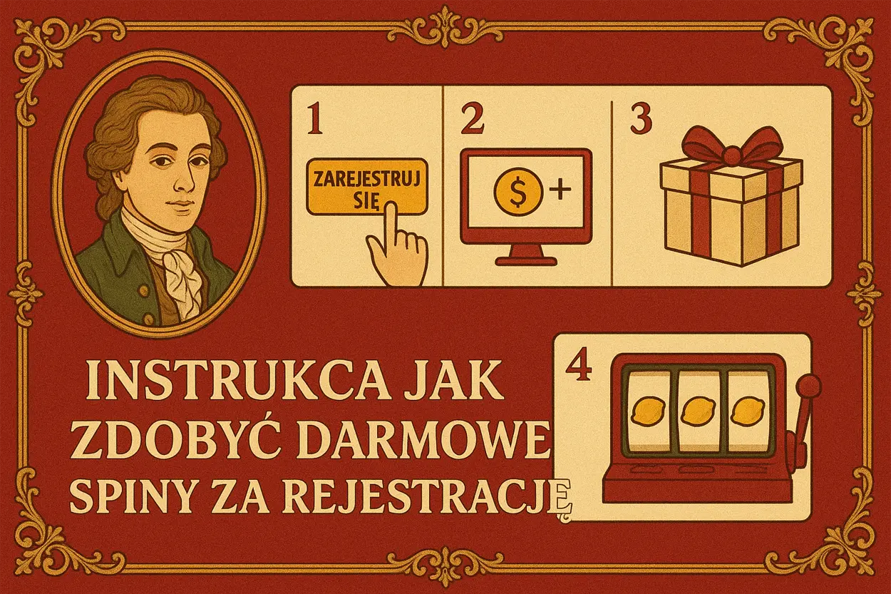 Instrukcja jak zdobyć darmowe spiny za rejestrację