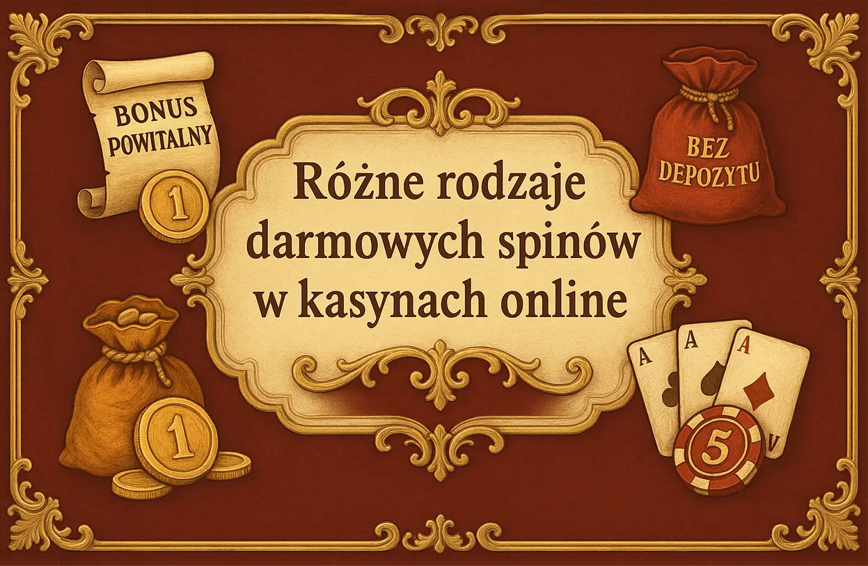 Różne rodzaje darmowych spinów w kasynach online